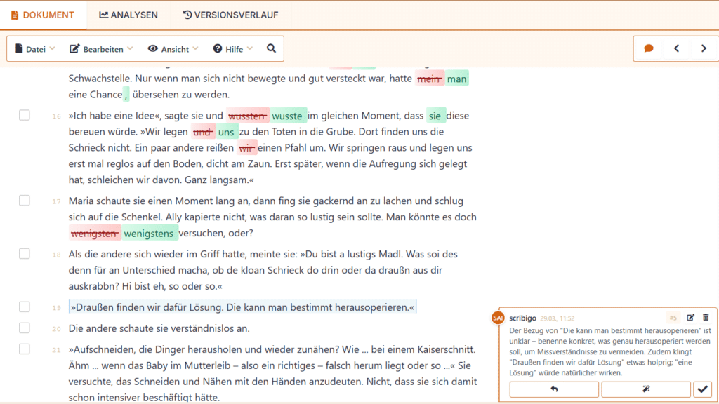Intelligente Korrektur Intelligente Korrektur